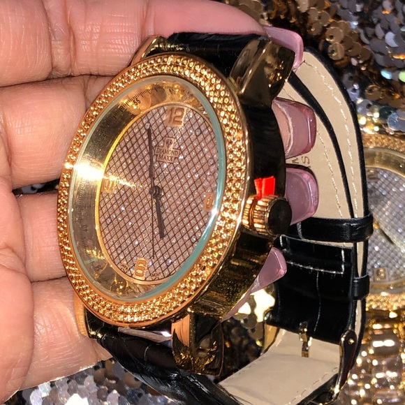 Real genuine diamond watch for men Best gift! Not CZ not lab made 100% real Sale - Picture 6 of 7